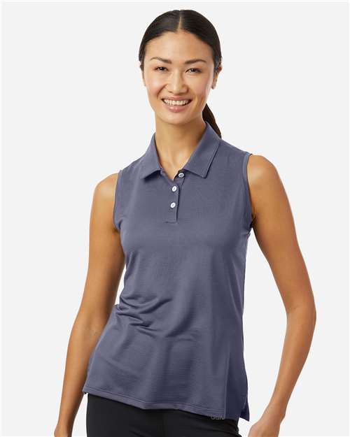 women's ottoman sleeveless polo - a1005