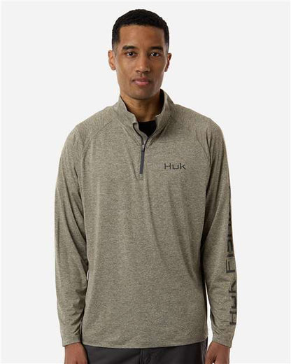 Men's Airweight Heather Quarter-Zip Pullover - H1200715
