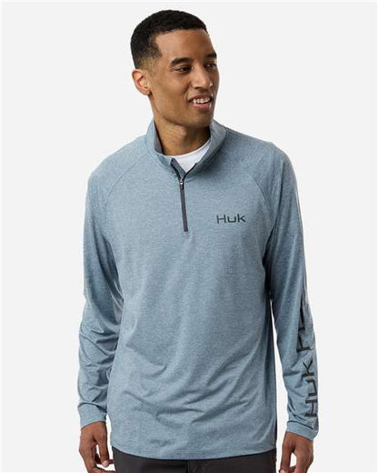 Men's Airweight Heather Quarter-Zip Pullover - H1200715