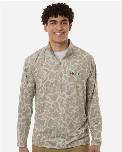 Men's Airweight KC Printed Quarter-Zip Pullover - H1200720
