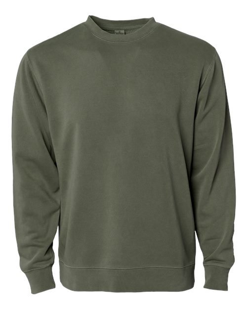 unisex midweight pigment-dyed crewneck sweatshirt - prm3500