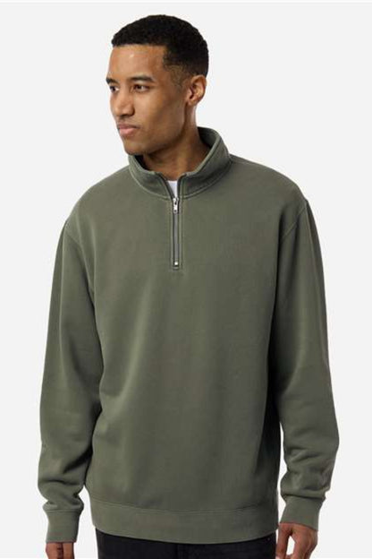 Unisex Pigment-Dyed Quarter-Zip Pullover - PRM4600QZ