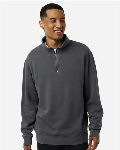 Unisex Pigment-Dyed Quarter-Zip Pullover - PRM4600QZ