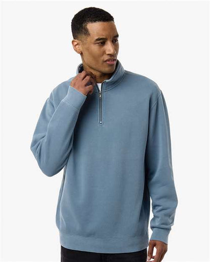 Unisex Pigment-Dyed Quarter-Zip Pullover - PRM4600QZ
