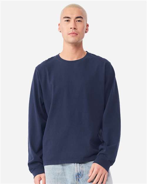 unisex heavyweight garment-dyed long sleeve tee - 4851gd
