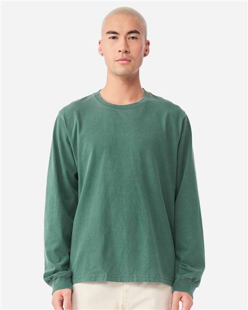 unisex heavyweight garment-dyed long sleeve tee - 4851gd
