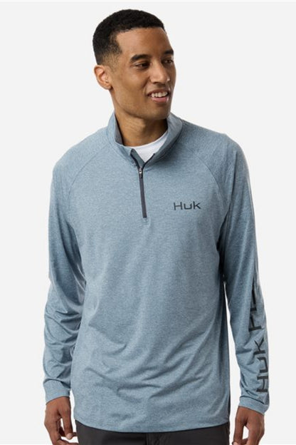 Men's Airweight Heather Quarter-Zip Pullover - H1200715