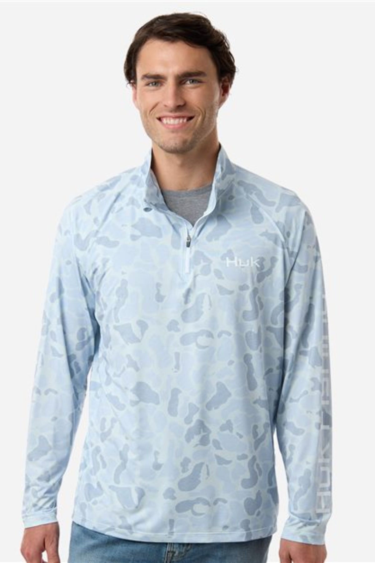 men's airweight kc printed quarter-zip pullover - h1200720