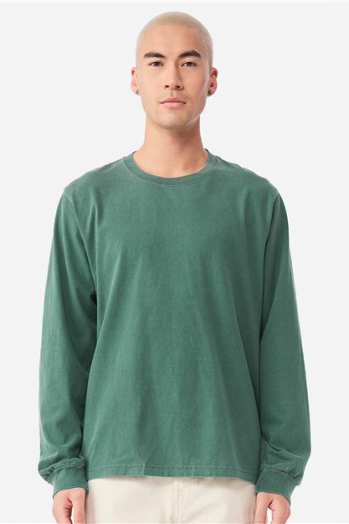 unisex heavyweight garment-dyed long sleeve tee - 4851gd