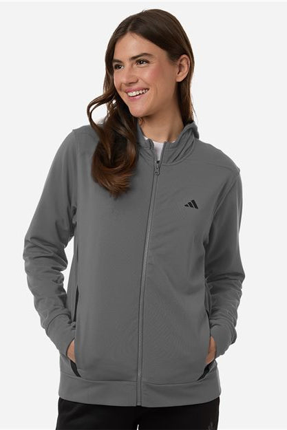 women's game & go fleece full-zip hooded sweatshirt - at209