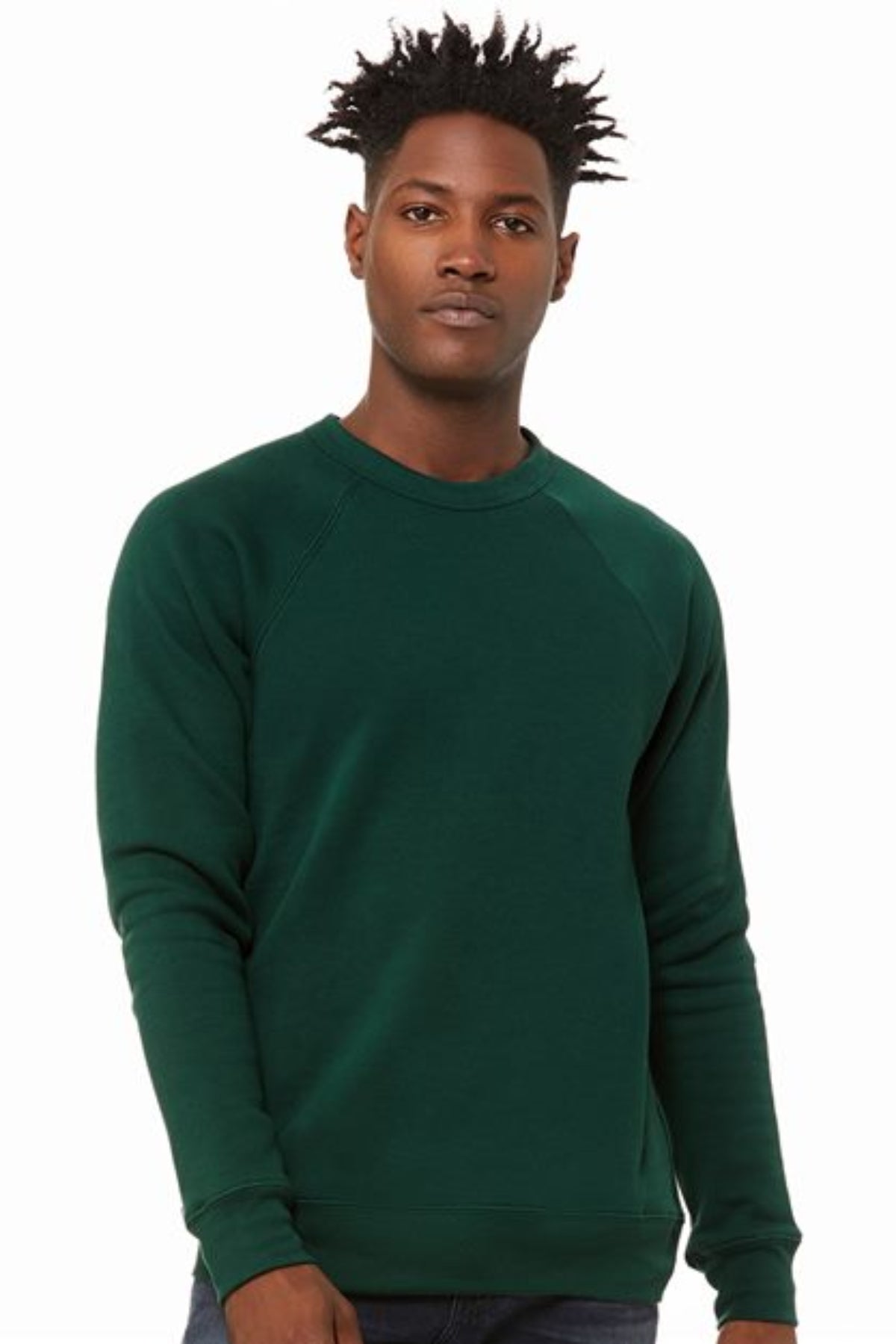 unisex sponge fleece raglan crewneck sweatshirt - 3901