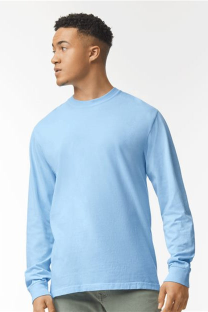 Unisex Garment-Dyed Heavyweight Long Sleeve T-Shirt - 6014