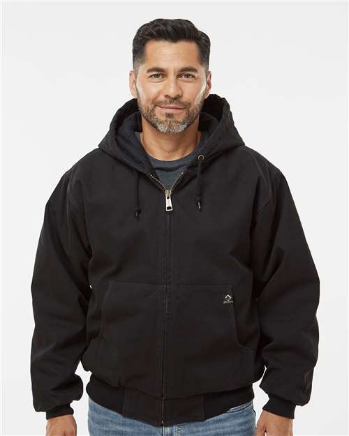 men's cheyenne boulder cloth™ hooded jacket with tricot quilt lining - 5020