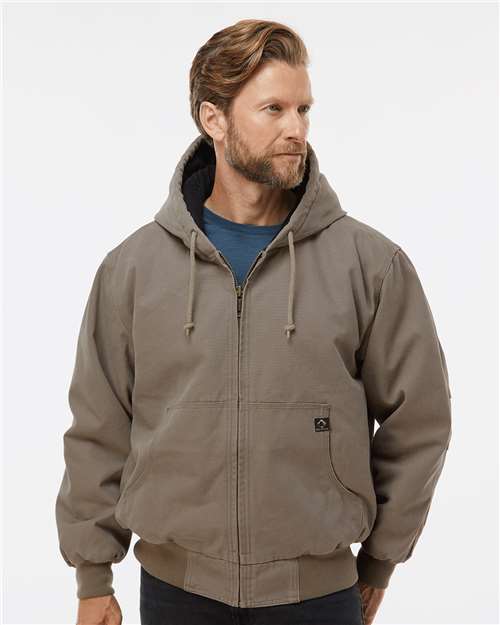 men's cheyenne boulder cloth™ hooded jacket with tricot quilt lining - 5020