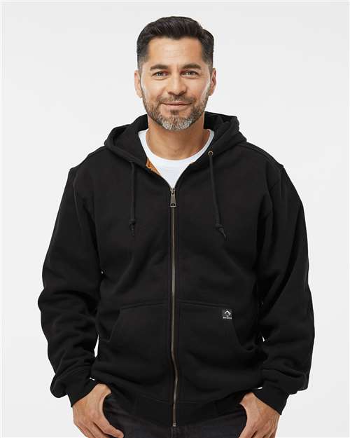 men's crossfire heavyweight power fleece hooded jacket with thermal lining - 7033