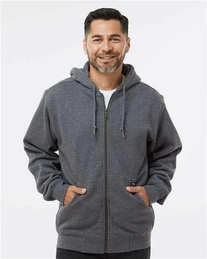 Men's Crossfire Heavyweight Power Fleece Hooded Jacket with Thermal Lining - 7033