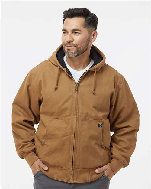 men's cheyenne boulder cloth™ hooded jacket with tricot quilt lining - 5020