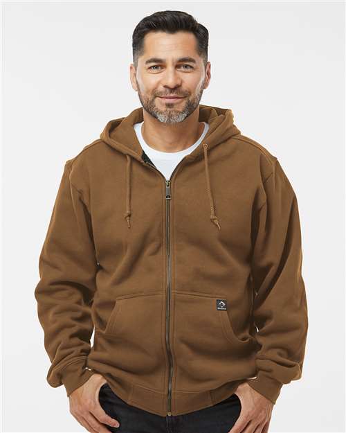 men's crossfire heavyweight power fleece hooded jacket with thermal lining - 7033