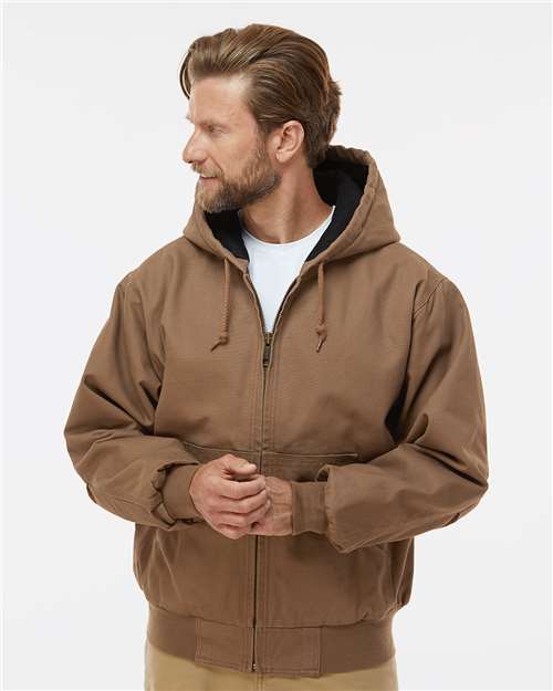 men's cheyenne boulder cloth™ hooded jacket with tricot quilt lining - 5020