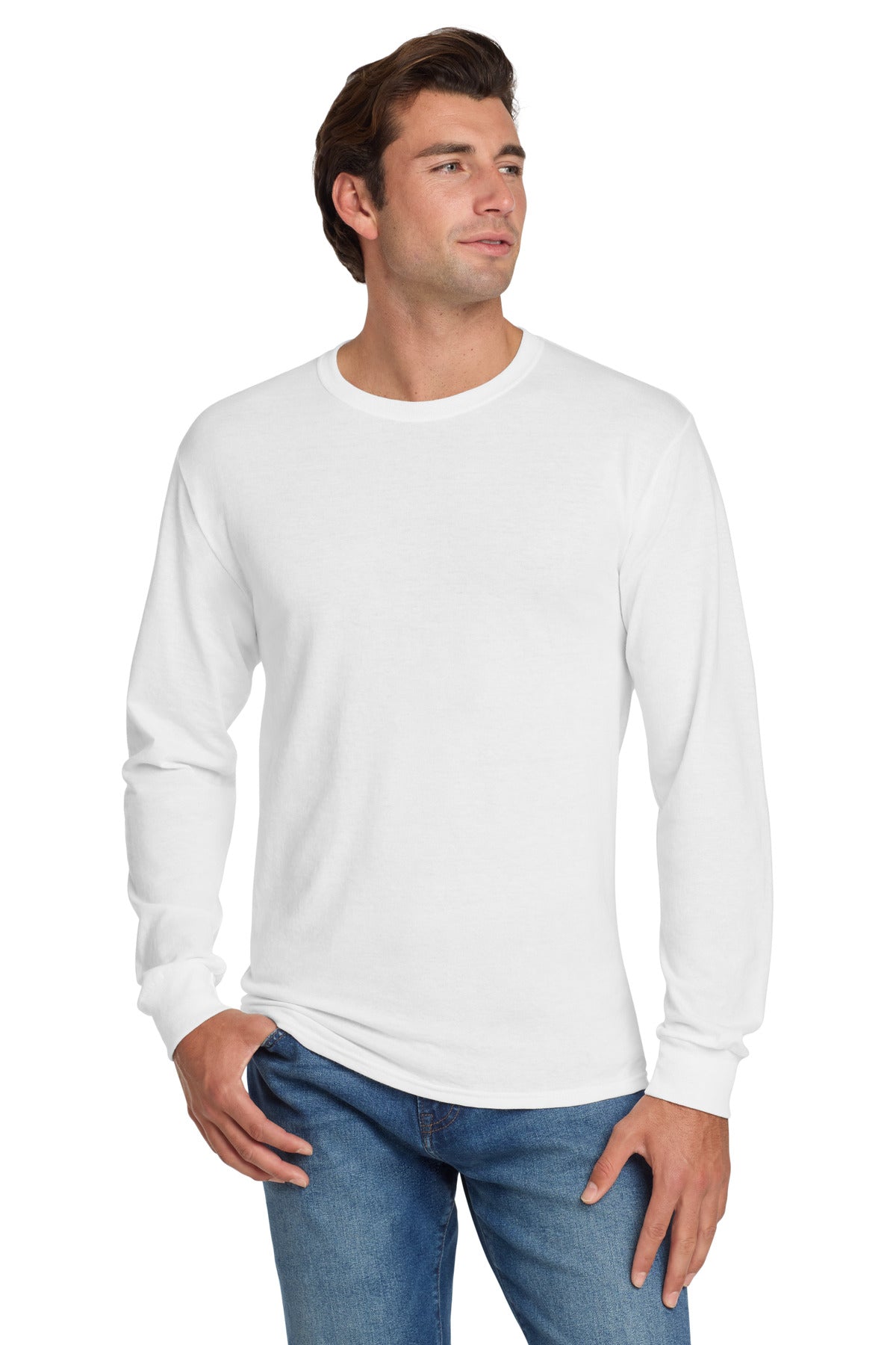 jerzees ®  - dri-power ®  50/50 cotton/poly long sleeve t-shirt.  29ls