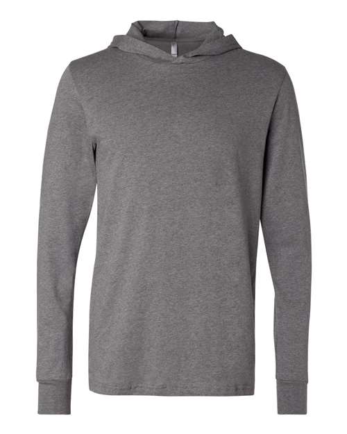 unisex jersey hooded long sleeve tee - 3512