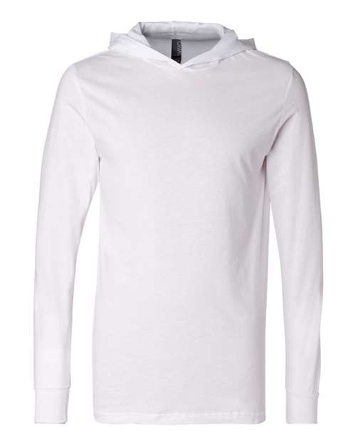 unisex jersey hooded long sleeve tee - 3512