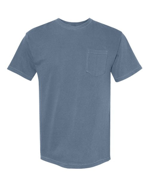 unisex garment-dyed heavyweight pocket t-shirt - 6030