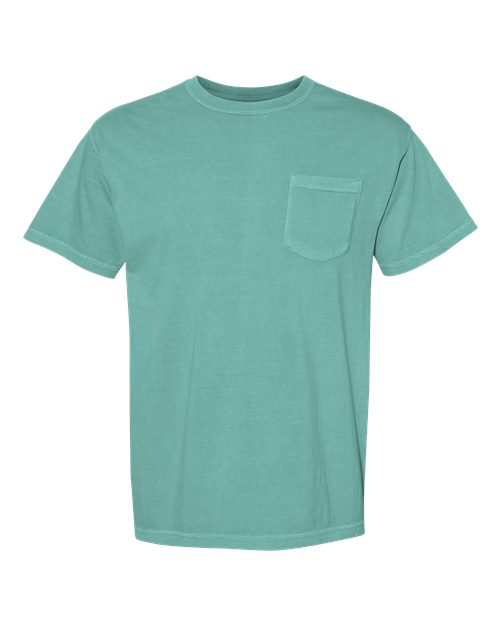 unisex garment-dyed heavyweight pocket t-shirt - 6030