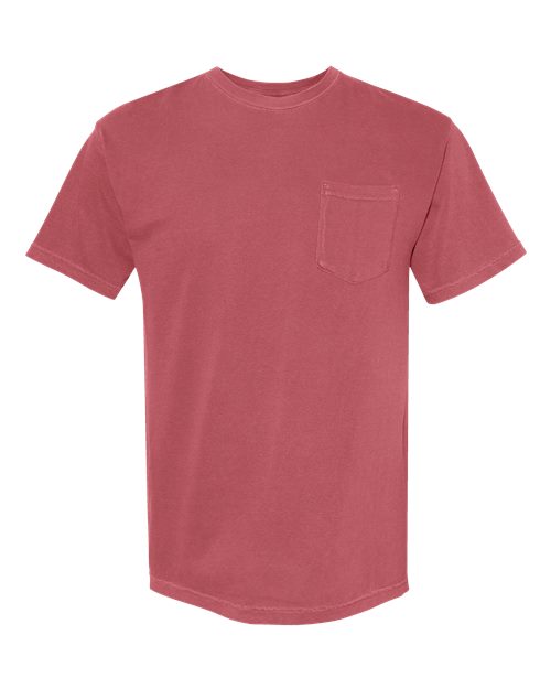 unisex garment-dyed heavyweight pocket t-shirt - 6030