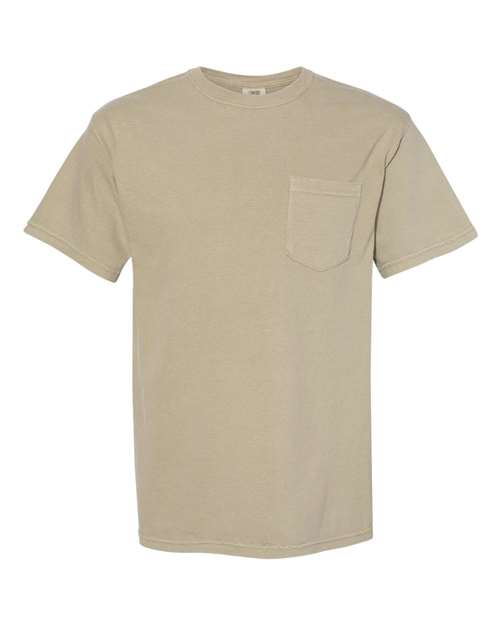 unisex garment-dyed heavyweight pocket t-shirt - 6030