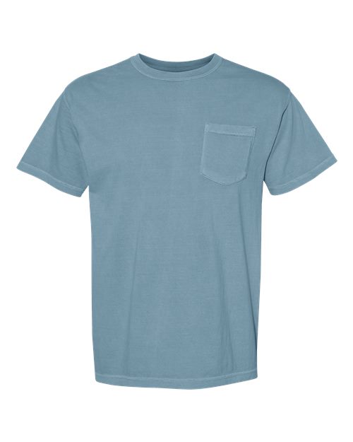 unisex garment-dyed heavyweight pocket t-shirt - 6030