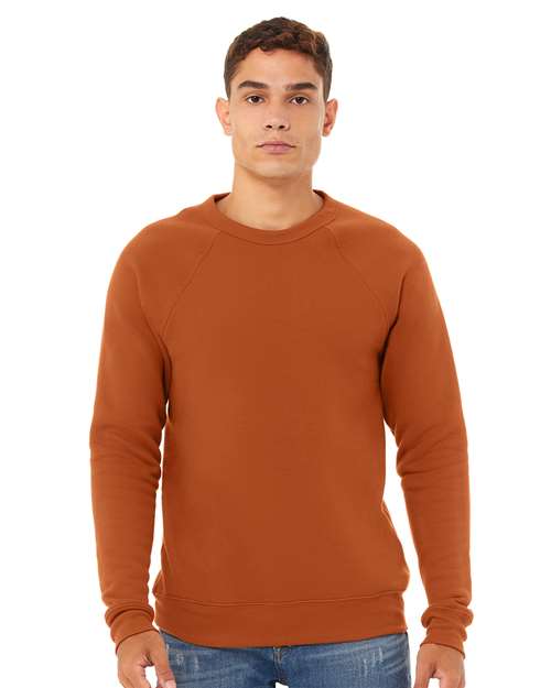 unisex sponge fleece raglan crewneck sweatshirt - 3901