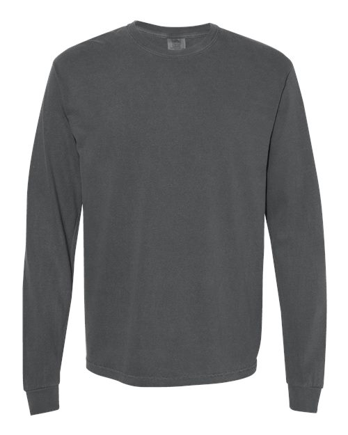 unisex garment-dyed heavyweight long sleeve t-shirt - 6014