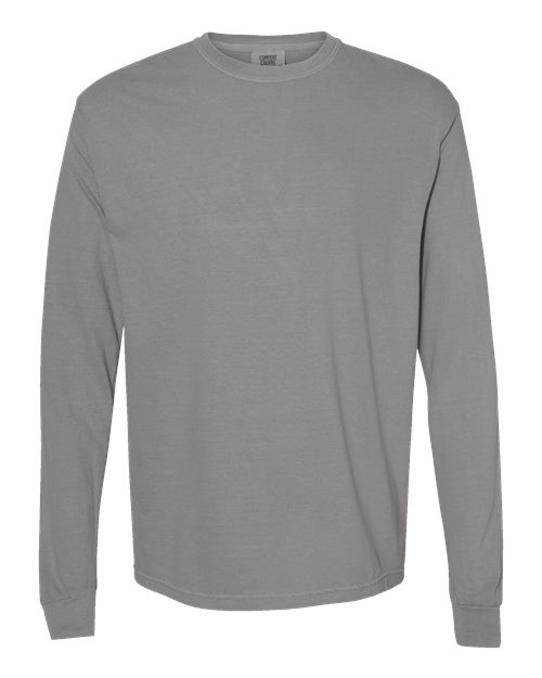 unisex garment-dyed heavyweight long sleeve t-shirt - 6014