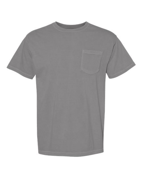 unisex garment-dyed heavyweight pocket t-shirt - 6030