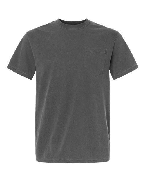 unisex garment-dyed heavyweight pocket t-shirt - 6030