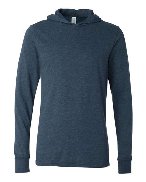 unisex jersey hooded long sleeve tee - 3512