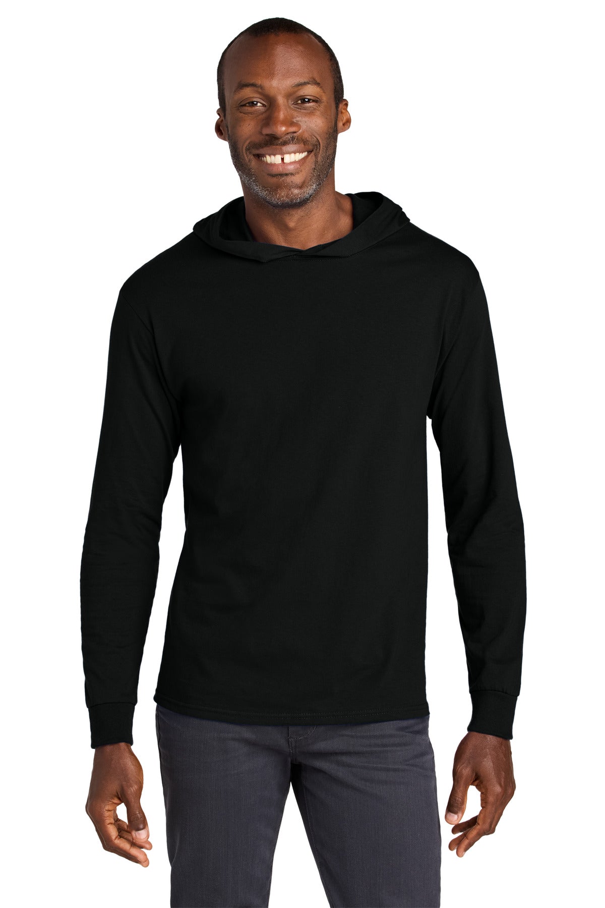 jerzees classics ™  unisex cotton long sleeve hooded t-shirt 363lh