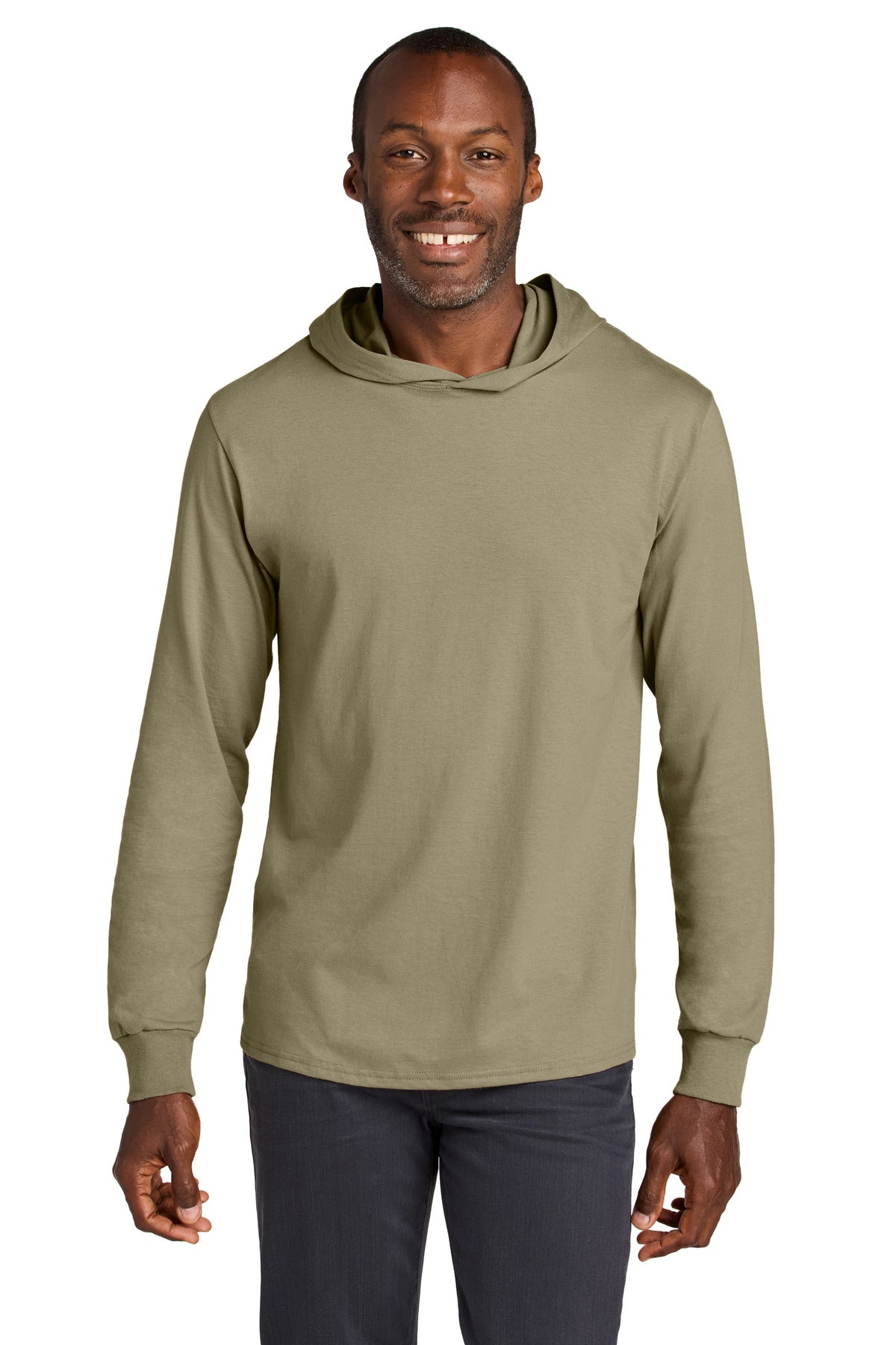 jerzees classics ™  unisex cotton long sleeve hooded t-shirt 363lh