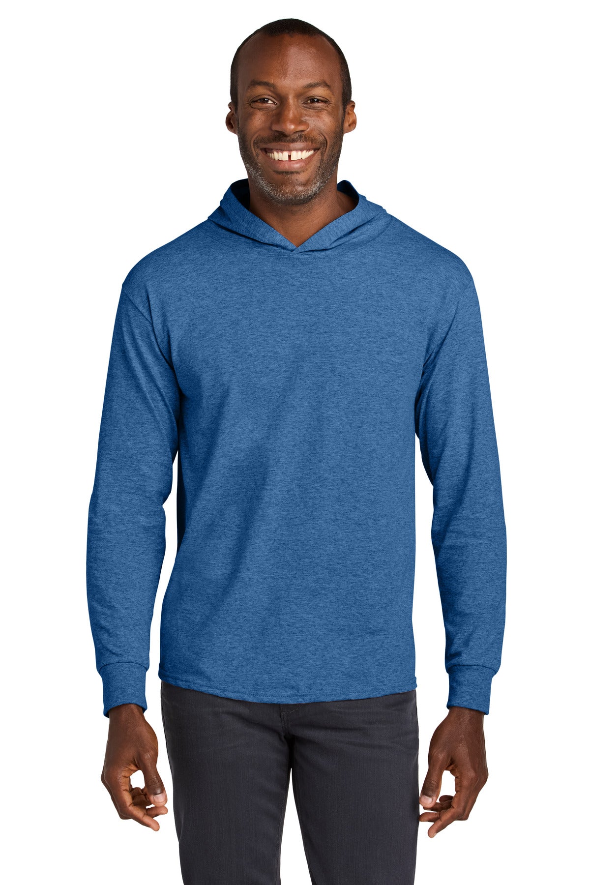 jerzees classics ™  unisex cotton long sleeve hooded t-shirt 363lh