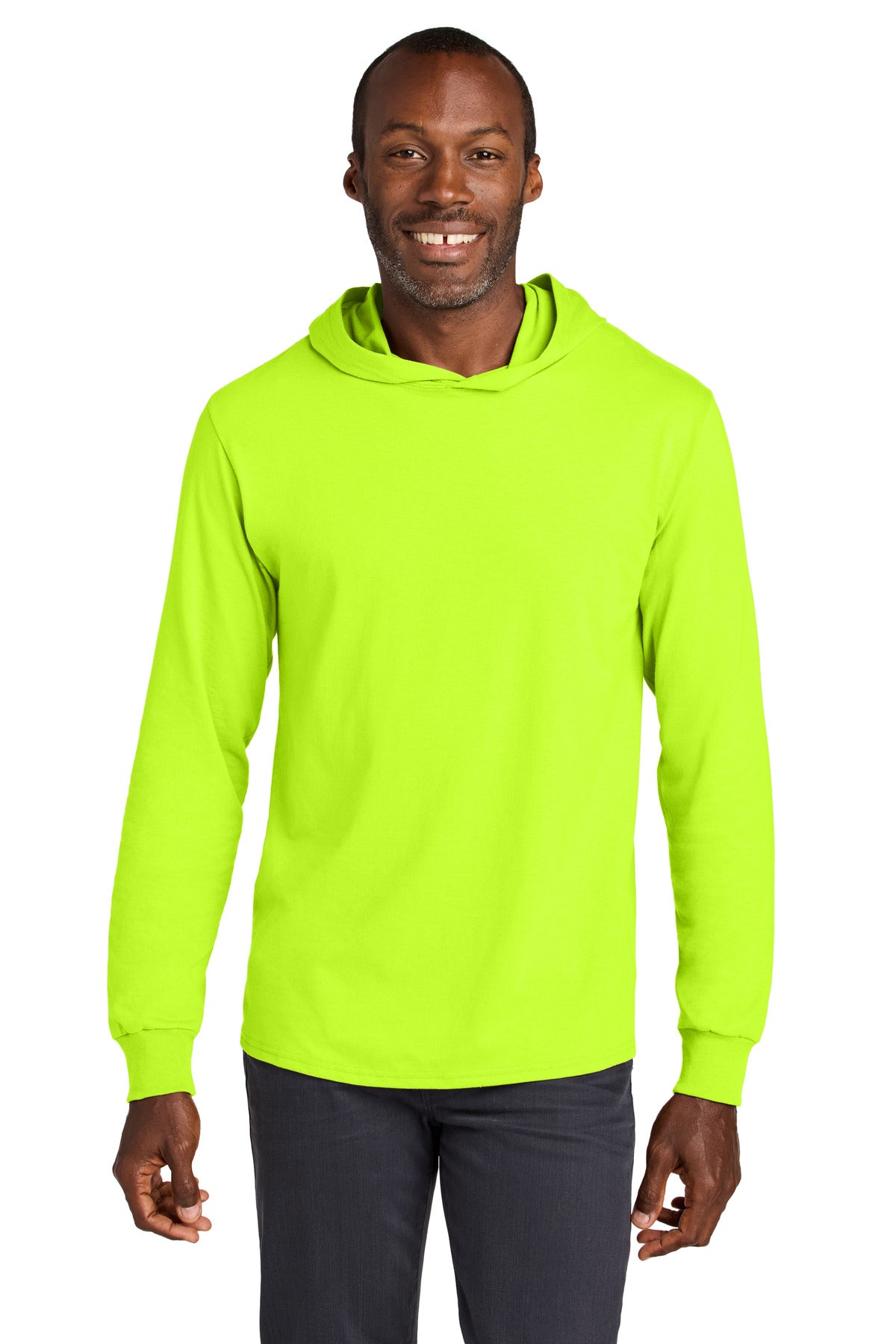 jerzees classics ™  unisex cotton long sleeve hooded t-shirt 363lh