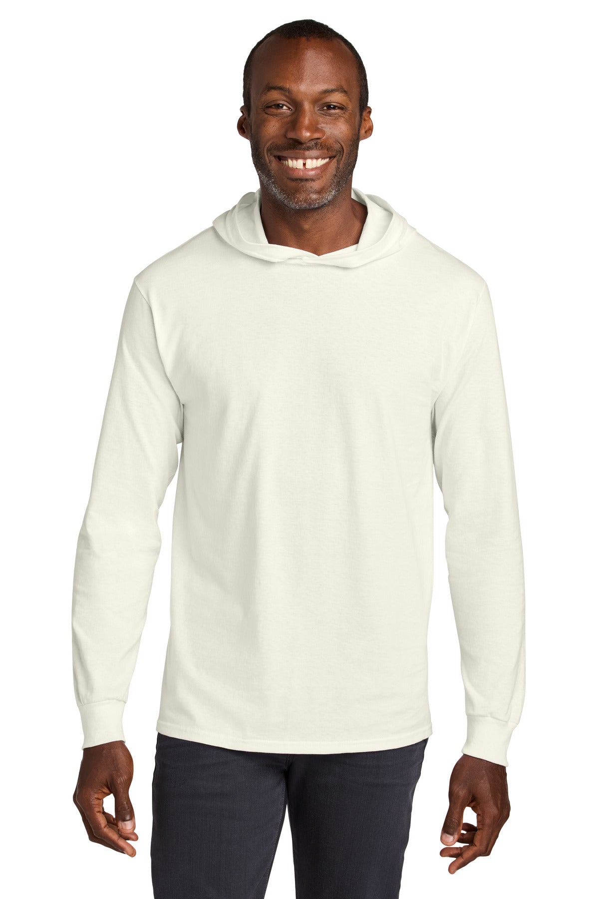 jerzees classics ™  unisex cotton long sleeve hooded t-shirt 363lh