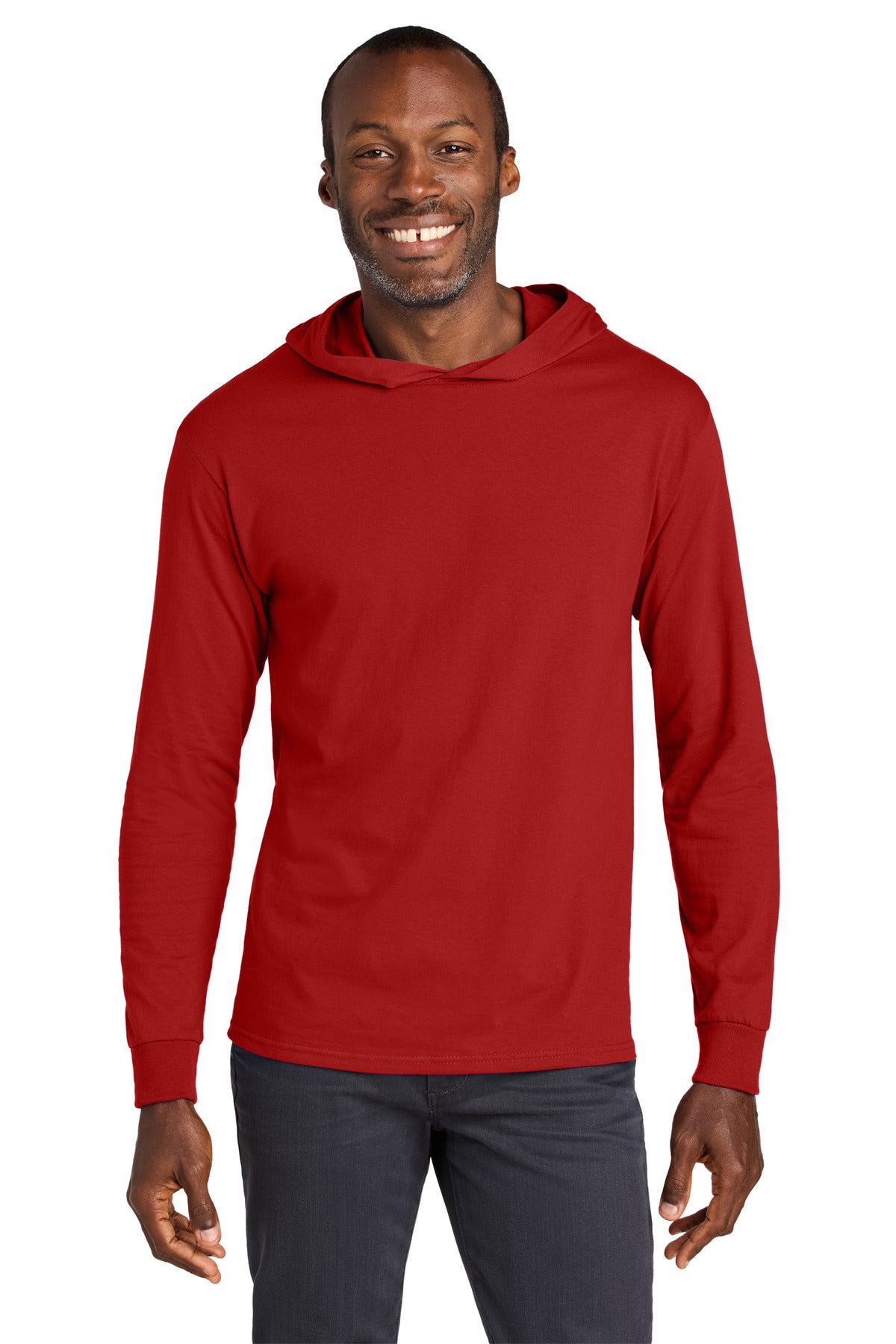 jerzees classics ™  unisex cotton long sleeve hooded t-shirt 363lh