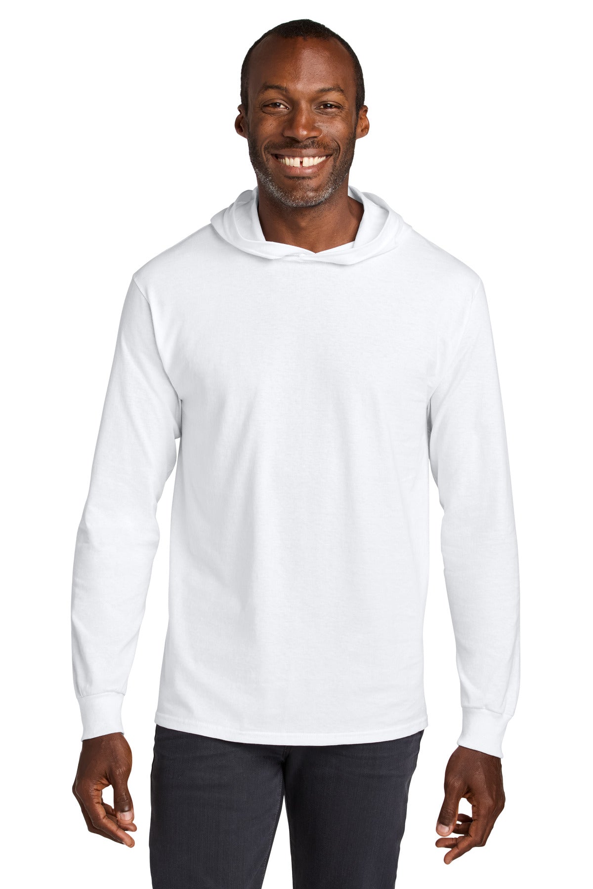 jerzees classics ™  unisex cotton long sleeve hooded t-shirt 363lh