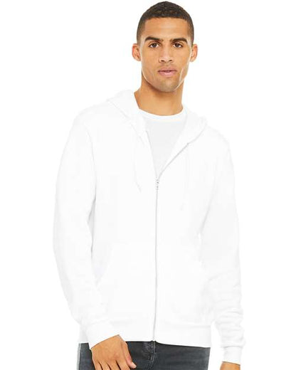 Unisex Sponge Fleece Full-Zip Hoodie Sweatshirt - 3739