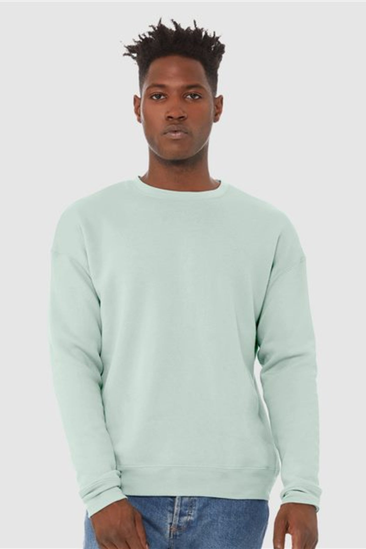 unisex sponge fleece drop shoulder crewneck sweatshirt - 3945