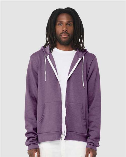 Unisex Sponge Fleece Full-Zip Hoodie Sweatshirt - 3739
