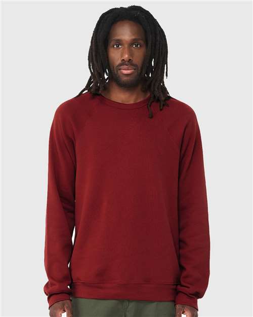 unisex sponge fleece raglan crewneck sweatshirt - 3901