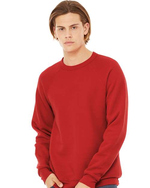 unisex sponge fleece raglan crewneck sweatshirt - 3901