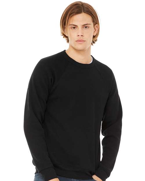 unisex sponge fleece raglan crewneck sweatshirt - 3901